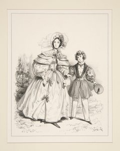 NEGLIGÉ DE MAÑANA. 1835. de Paul Gavarni