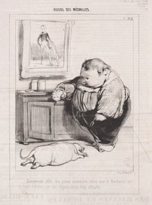 Reverso de las medallas, 1842 de Paul Gavarni