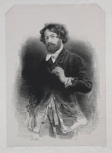 Autorretrato, 1842 de Paul Gavarni