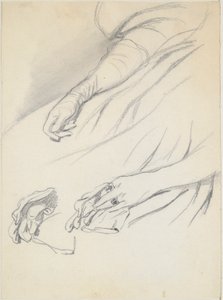 estudios de manos de Paul Gavarni