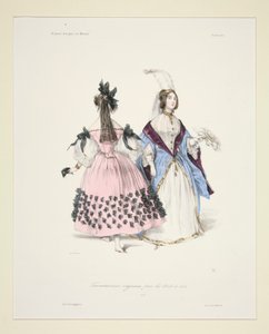 TRAVESTISSEMENS ORIGINALES (sic) para los bailes de 1834. 5 y 6. de Paul Gavarni