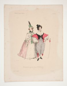 TRAVESTISSEMENS (sic) ORIGINALES para los bailes de 1834. Nos. 2 y 3.