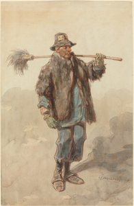 El barrendero (Le Cantonnier) de Paul Gavarni