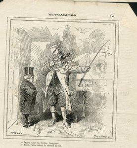 Ilustración de Hadol en Le Charivari de Paul Hadol