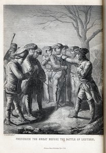 Federico el Grande antes de la Batalla de Leuthen de Paul Haendler