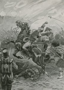 Muerte de Sir Edward Pakenham en la Batalla de Nueva Orleans, 1814 de Paul Hardy