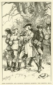 John Hawkins y George Sympson Robando el Correo de Bristol de Paul Hardy
