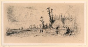 Saulée en los alrededores de París de Paul Huet