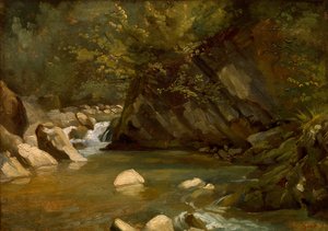 Arroyo en el bosque de Paul Huet
