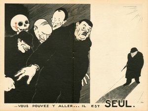 Le Temoin, Satírico en N & B de Paul Iribe