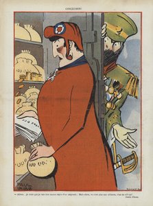 Sátira sobre la alianza franco-rusa. Ilustración para Le Rire de Paul Iribe