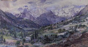 Una vista alpina de Paul Jacob Naftel