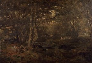 A través del Bosque, Pont-y-Gytyn, Gales del Norte de Paul Jacob Naftel