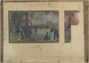 Boceto para el ayuntamiento de Saint-Ouen: L