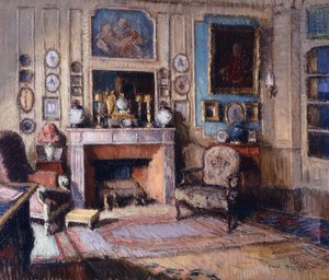 Interior de un salón (pastel)