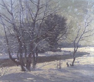 Paisaje de invierno de Paul Johann Walch