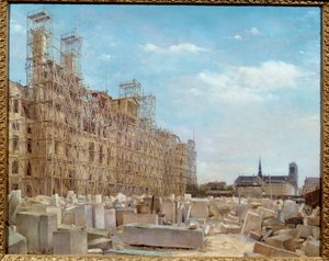 El Ayuntamiento de París en reconstrucción de Paul Joseph Victor Dargaud