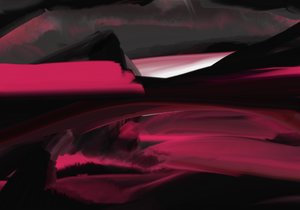 Surtr fjall, 2022 (arte digital) de Paul Kempton