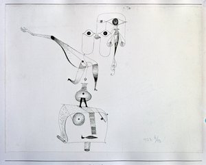 Un capricho de equilibrio (Dibujo, siglo XX) de Paul Klee
