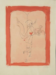 Un genio sirve un pequeño desayuno, 1920 de Paul Klee
