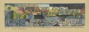 Ah, como mi pena se exacerba aún más cuando ni siquiera te dignas sospechar las emociones de mi corazón de Paul Klee