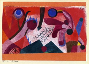 "Bayas venenosas" Acuarela de Paul Klee (1879-1940) 1920 Dim 15,4x22,2 cm Colección particular de Paul Klee