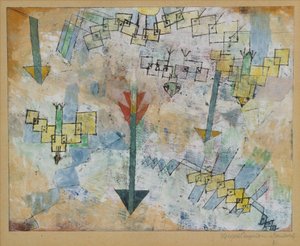 Pájaros en picado y flechas de Paul Klee