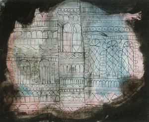 Castillo en llamas de Paul Klee
