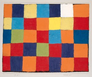 Tabla de colores Qu 1, 1930 de Paul Klee