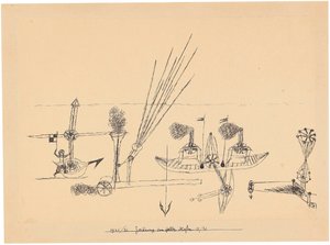 Dibujo para puerto amarillo, 1921-1926 de Paul Klee