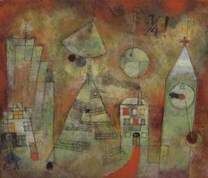 Hora Fatídica a las Doce Menos Cuarto, 1922 de Paul Klee
