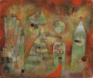 Hora fatídica a las doce menos cuarto; Hora fatídica a las doce menos tres. de Paul Klee
