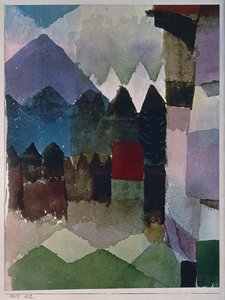 El viento de Fohn en el jardín de Franz Marc de Paul Klee