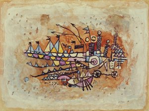 Escena portuaria de Paul Klee