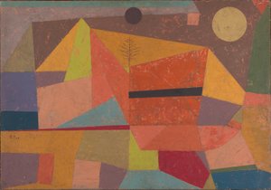 alegre paisaje de montaña de Paul Klee