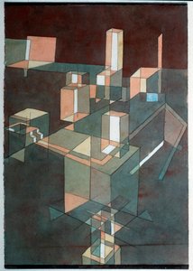 Ciudad italiana - Pintura de Paul Klee
