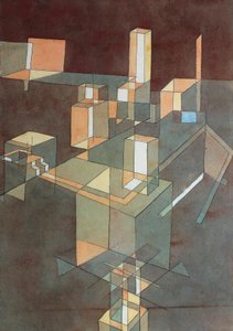 Ciudad italiana de Paul Klee (1879-1940), acuarela sobre papel Ingres, 34x23 cm de Paul Klee