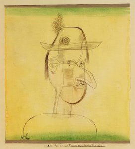 Figura Cómica de una Obra Popular Bávara de Paul Klee