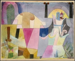 Paisaje con columnas negras. 1919 de Paul Klee