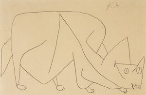 Gato al acecho; Gato al acecho de Paul Klee
