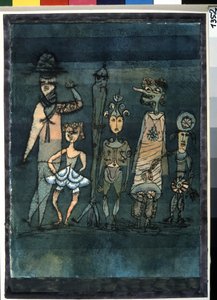 Máscaras. Pintura de Paul Klee (1879-1940) de Paul Klee