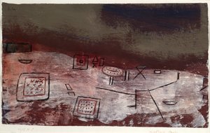 Moeblierte Arktis (Muebles árticos). 1935 (Témpera sobre papel) de Paul Klee