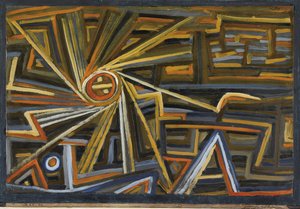 Radiación y rotación de Klee, Paul (1879-1940). Óleo sobre papel, tamaño : 35,6x52 de Paul Klee