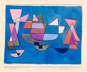 Segelschiffe Bateaux à voile, 1927 de Paul Klee