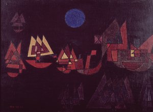 Barcos en la oscuridad de Paul Klee