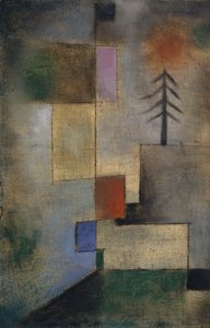 Pequeña imagen de abetos, 1922 de Paul Klee
