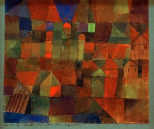 Ciudad con las tres cúpulas de Paul Klee