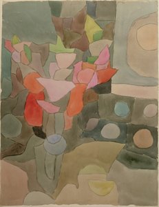 Naturaleza muerta con gladiolos de Paul Klee