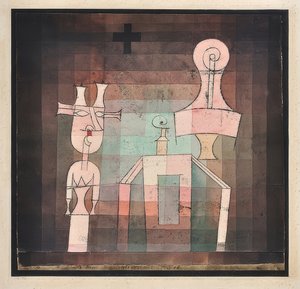Naturaleza muerta con esculturas de Paul Klee