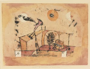 El tenor heroico como cantante de conciertos, 1922 de Paul Klee